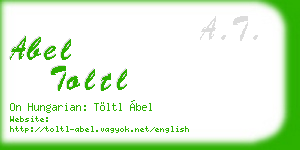 abel toltl business card