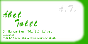 abel toltl business card